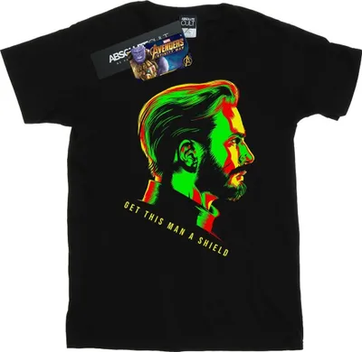 Produktbild von Marvel - "Avengers Infinity War Get This Man A" T-Shirt für Herren BI12592 (3XL) (Schwarz)