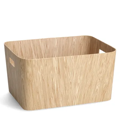 Obrázek produktu pro Trvanlivá úložná krabice WOOD, 39,5 x 30,5 x 20 cm