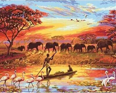 Image de 40x30 Diamants Peinture à faire soi-même DIY Diamond Painting Sawanna