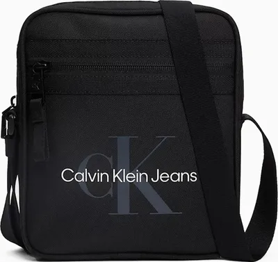 Produktbild von CK CALVIN KLEIN JEANS Herren-Umhängetasche Reporter mit aufgedrucktem Logo Artikel K50K511098 19 x 22 x 3 cm (ungefähr), UNICA - ONE SIZE, Poliestere 100%