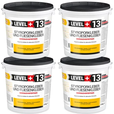 Produktbild von Styroporkleber 80Kg Korkkleber Renovieren Dispersionkleber Für Dekorplatten LEVEL+ RM13