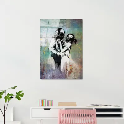 Produktbild von Wallity, UV-486 45 x 65, Dekorative Malerei aus gehärtetem Glas, 100 % gehärtetes Glas, Mehrfarbig, 45 x 65 cm