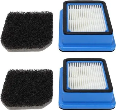 Imagen del producto de 2 filtros de repuesto para aspiradora, compatibles con los modelos Q6, Q7, Q8, WQ61, WQ71, WQ81. Filtros eficaces para atrapar el polvo y los alérgenos