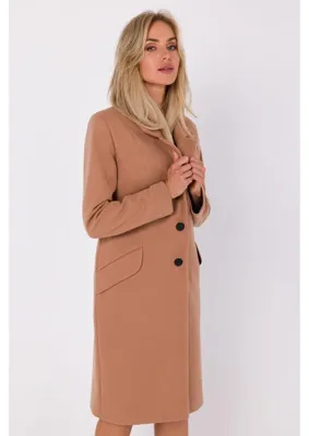 Obrázek produktu pro Made of Emotion Dámský kabát crombie coat Maduna M758 camel L