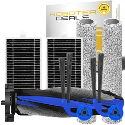 Produktbild von Zubehör Set, Ersatzteile für Ecovacs Deebot T90S Pro Omni (2x Filter, 2x Seitenbürste, 2x Wischbürste, 1x Hauptbürste)