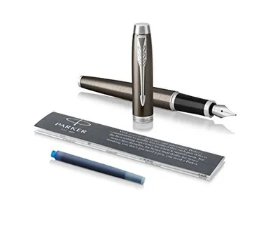 Zdjęcie produktu dla PARKER Füller IM Dark Espresso M Blau Geschenkbox