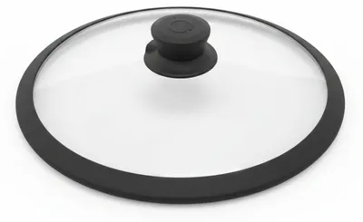 Produktbild von Gastrolux Deckel mit Silikonring Anthrazit Glasdeckel 28 cm