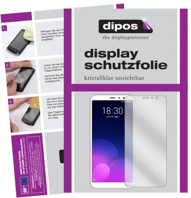 Produktbild von 2x Schutzfolie für Meizu M6T klar Displayschutzfolie Folie Display Schutz dipos