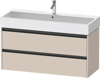 Produktbild von Duravit Ketho.2 Wastafelonderkast 118,4x46x54,9 cm Mat Taupe