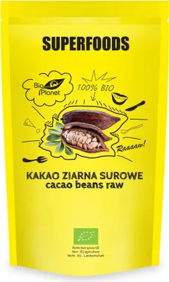 Produktbild von ROHE -KAKAOBOHNEN 200 g –  PLANET SUPERFOODS