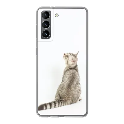 Produktbild von MuchoWow® Handyhülle Schutzhülle Hülle für Samsung Galaxy S21 Katze - Haustiere - Fell Silikon Softcase Handy Hülle - Softcase