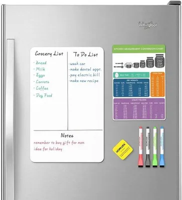 Produktbild von Famanu Magnetisches Whiteboard für Kühlschrank - 12 x 8 Zoll