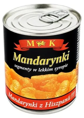 Immagine prodotto di Mandarynki segmenty w lekkim syropie 312 g