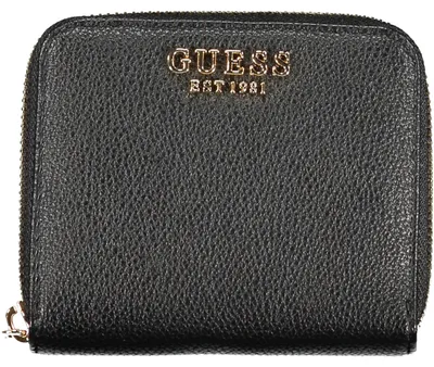 Produktbild von Damen-Geldbörse Schwarz: Stilvolles Design mit Reißverschluss und Logo