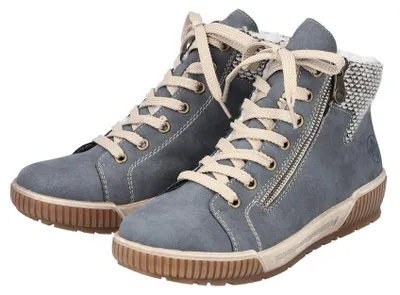 Produktbild von Rieker Damen Winter Schnürboot blaugrau, Damen:38 EU