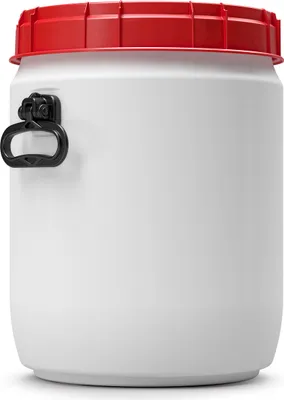 Produktbild von 34 Liter Weithalsfass Tonne Drehdeckelfass Schraubdeckelfass weiß (34CT SW)