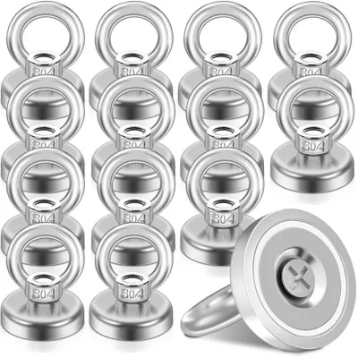 Produktbild von Magnet Ösenmagnet Magnethaken 25 mm 14 Stück Neodym Extra Stark