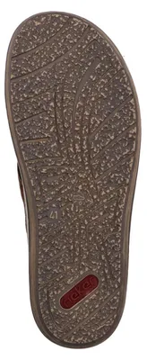 Produktbild von Rieker Herren Pantolette sportlicher Zehentrenner maritim 21084, Größe:45 EU, Farbe:Braun