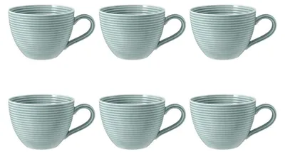 Zdjęcie produktu dla Seltmann Weiden - Zestaw 6 filiżanek do kawy 260ml Beat Color Glaze błękitny