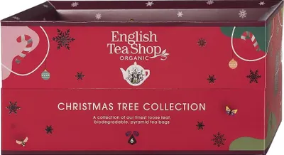 KOLEKCJA HERBATEK BIO NA CHOINKĘ PIRAMIDKI 6 SMAKÓW (6 x 2 g) 12 g - ENGLISH TEA SHOP ORGANIC
