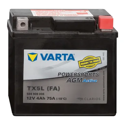 Obrázek produktu pro Motocyklová baterie Varta Powersports AGM TX5L 12V 4Ah