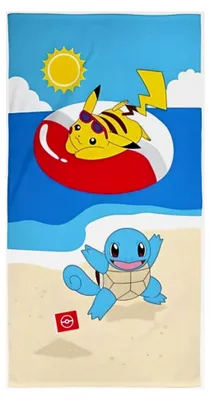 Produktbild von Badetuch Pokemon 70x140 cm aus 100% Baumwolle