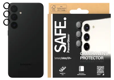 Image de Camera Cover Safe By Panzerglass Pour Samsung Galaxy S24+ - Avec Cadre Noir