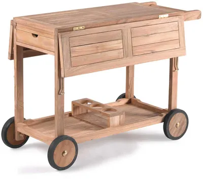 Produktbild von Beistelltisch Clifton Gescova - Massives Teakholz - 105x91x78 cm - Braun