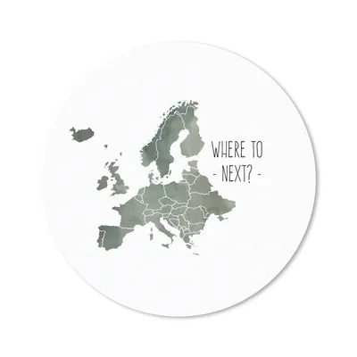 Produktbild von MuchoWow® Mauspad Mousepad Karten - Europa - Briefe - Zitat 50x50 cm - Mousepads - Maus Mat - Pad - Mausunterlage - Vinyl