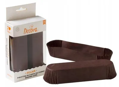 Produktbild von Decora Papierförmchen oval braun 60 Stück