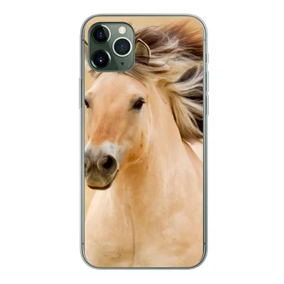 Produktbild von MuchoWow® Handyhülle Schutzhülle Hülle für iPhone 11 Pro Max Pferde - Tiere - Mähne - Porträt Silikon Softcase Handy Hülle - Schutz