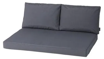 Image de Coussin de dossier « Havana » 60 x 43 cm, gris, pour chaise de jardin