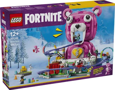 Productafbeelding van LEGO Fortnite Rave Cave - Interactief speelgoed met themaparkmodel en 6 minifiguren - Decoratie voor kinderkamers - Gaming cadeau voor jongens, meisjes en tieners vanaf 12 jaar - 77082