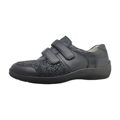 Produktbild von Waldläufer Hesna Damenschuhe Für lose Einlagen Klettschuh Schwarz Freizeit, Schuhgröße:EUR 37 | UK 4