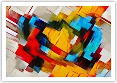 Produktbild von Poster - Poster ohne Rahmen - Abstraktion modern - 100x70 cm - Wand Bild - Wanddeko - Wandbilder - Kunstposter - Wandposter - Bilder - Kunstdruck - Wanddekoration - Wandbild - P2XAA100x70-3451
