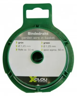Produktbild von Bindedraht 50 m x ø1,25 mm,  ideal zum Fixieren von Pflanzen