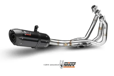 Image de Silencieux Mivv SPORT SUONO système d'échappement complet 3x1 Steel Black pour YAMAHA MT-09 BJ 2013 >