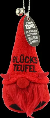 Produktbild von H&H Glücksbringer Maskottchen-Ich bring Dir Glück-Glückswichtel Glücksteufel