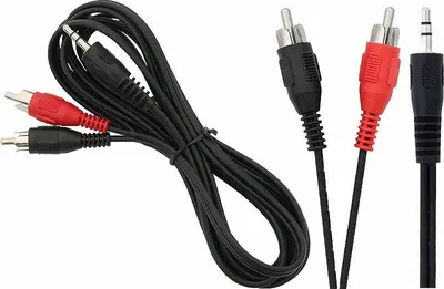 Image de Câble 2RCA-jack 3,5 mm, 2,5 m, EN34
