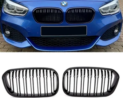 Produktbild von Kühlergrill Doppelsteg Schwarz Hochglanz passend für BMW 1er F20 F21 LCI ab 2015
