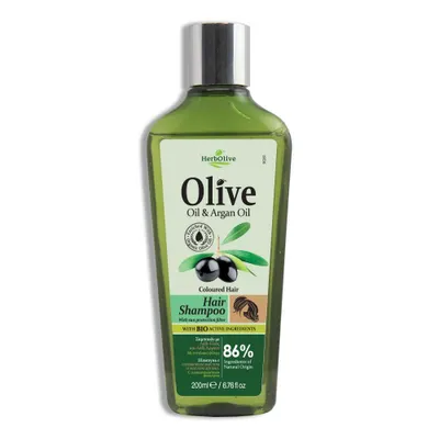 Obrázok produktu pre Herbolive šampón s olivovým olejom a arganovým olejom – pre farbené vlasy 200 ml