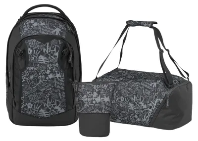 Produktbild von Satch, Schulrucksack-Set MATCH PLUS Street Ink 3-teilig, ab. 5. Klasse