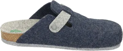 Produktbild von Dr. Brinkmann Herren Hausschuh Pantoffel Clog Wollfilz rutschfest 220015, Größe:42 EU, Farbe:Blau