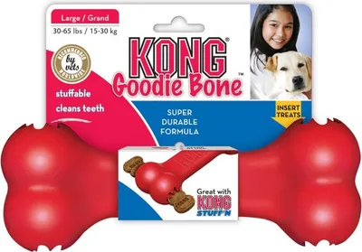 Produktbild von KONG Classic Goodie Bone, Hund, Knochen, Rot, Gummi, Vereinigte Staaten