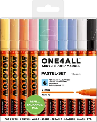 Produktbild von MOLOTOW ONE4ALL 127HS Pastel-Set 10er Etui