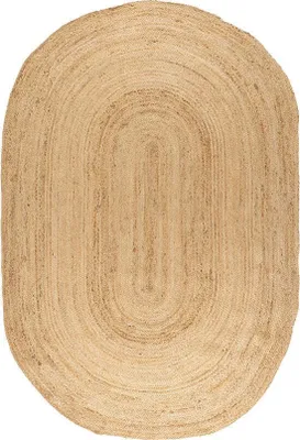 Produktbild von MrCarpet Juteteppich Oval Natur 160x230cm - Mrcarpet