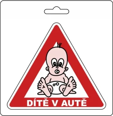 Immagine prodotto di Adesivo Bambino in auto (105 x 120 mm)