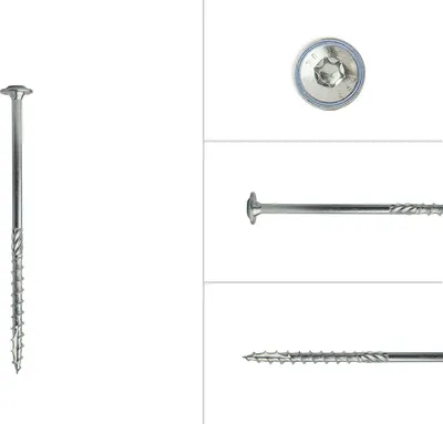 Immagine prodotto di Viti a testa bombata zincate 6 x 120 mm Torx 30 - confezione da 100 pezzi