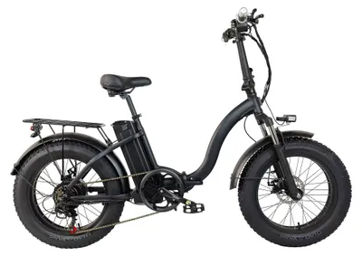 Imagen del producto de Bicicleta eléctrica - Modelo E7 - Motor sin escobillas de 250W - Batería de litio de 36V y 13Ah - 7 velocidades - Ruedas de 50,8 cm con neumáticos de 10,2 cm de ancho - Color negro