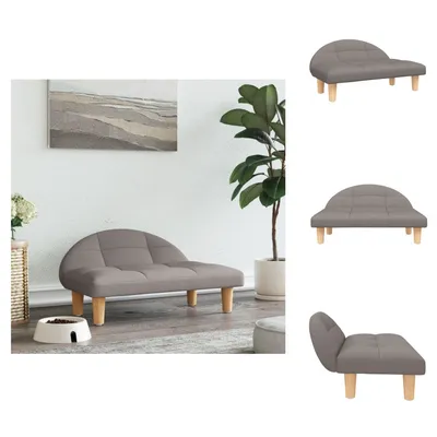 Obrázek produktu pro vidaXL Pelíšek pro psy taupe 70x52x30 cm látka - Pelíšky pro psy